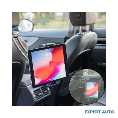 Suport auto flexibil premium pentru tableta cu prindere in tetiera UNIVERSAL Universal #6 foto