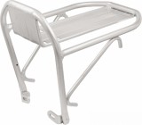 Portbagaj Fata Bicicleta Aluminiu, Montare Sistem Franare, Argintiu