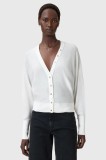 AllSaints cardigan din l&acirc;nă HONOR culoarea alb, light, W002KD