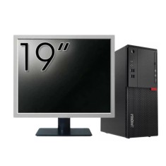 Pachet Calculator Second Hand LENOVO M710T Tower, Intel Core i3-6100 3.70GHz, 8GB DDR4, 500GB HDD, DVD-ROM + Monitor 19&amp;quot; NewTechnology Media
