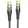 Cablu Date si Incarcare USB-C - USB-C HOCO U121, 60W, 1.2m, Negru