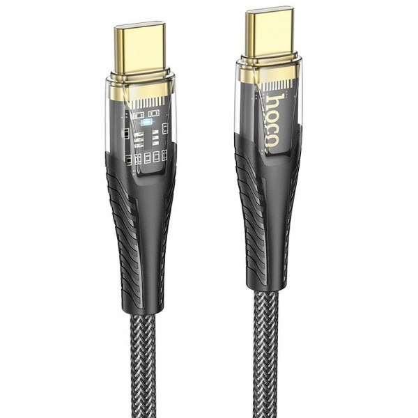 Cablu Date si Incarcare USB-C - USB-C HOCO U121, 60W, 1.2m, Negru