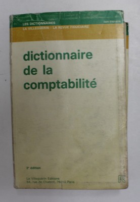 DICTIONNAIRE DE LA COMPTABILITE , sous la direction de ERIK de LAVILLEGUERIN , 1989 foto