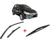 Cumpara ieftin Set 3 stergatoare FIAT SEDICI (189) 2006-2014, pentru parbriz si luneta, Bosch Twin