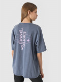 Tricou cu imprimeu pentru fete - gri, 4F Sportswear