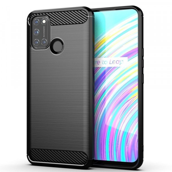 Husa pentru Oppo A55 5G / A53s / A53 4G, OEM, Carbon, Neagra