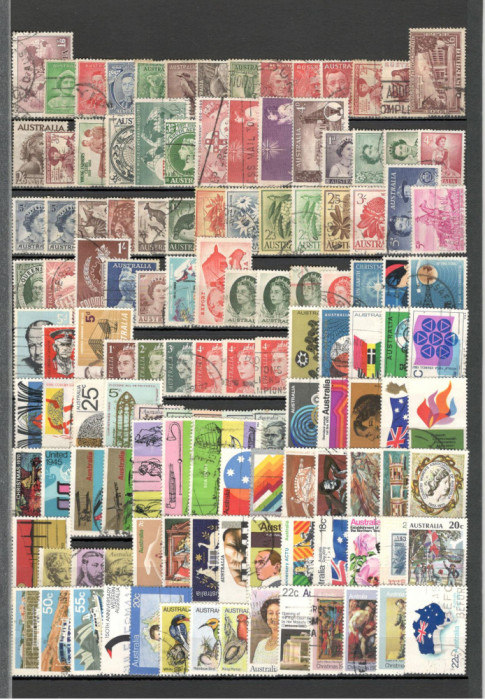 AUSTRALIA 2.Lot peste 430 buc. timbre stampilate