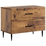 vidaXL Dulap de noapte Lemn vechi 62 x 34,5 x 47,5 cm Lemn prelucrat 894783
