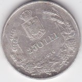 Moneda Argint Romania 250 Lei 1939, Argint