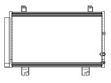 Condensator climatizare Lexus GS, 01.20, motor 2.5 V6, 152 kw; 3.5 V6, 228 kw benzina, cutie automata, full aluminiu brazat, 685x390x16 mm, cu, Aftermarket