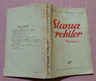 Steaua robilor. Editura Adevarul, 1934 - Henriette Yvonne Stahl foto