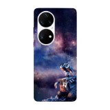 Husa compatibila cu Huawei Nova Y70 model Galaxy Wall e, Silicon, TPU, Viceversa, Transparent, Carcasa