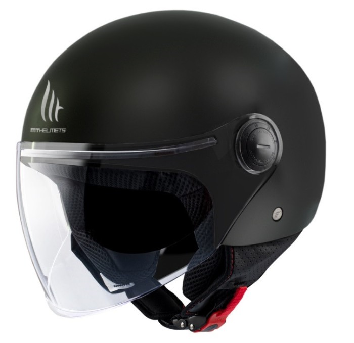 Casca open face pentru scuter - motocicleta MT Street S A1 negru lucios &ndash; omologare noua ECE 22.06 XS (53/54cm)