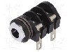 Conector jack, Jack 6,3mm, 2 contacte, mama, CLIFF - CL1282A