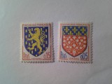 Serie Franta 1962 - Embleme provincii 2 valori