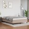 vidaXL Cadru de pat, cappuccino, 140x190 cm, piele ecologică 347250