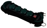 BACHMANN HOOK Outdoor 4xCEE7 3 verde 4,0m CEE7 7