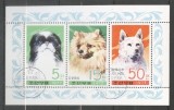 Korea 1977 Dogs, perf. sheetlet, used T.223, Stampilat