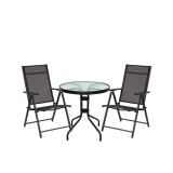 Set mobilier de grădină Arvin Balcon negru