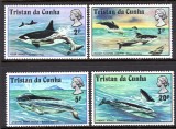 Fauna, Tristan da Cuhna, balene, delfini, 1975, MNH, Nestampilat