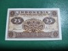 INDONEZIA 25 RUPII 1947 AUNC / UNC