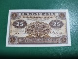 INDONEZIA 25 RUPII 1947 AUNC / UNC