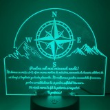 Lampa 3D pentru Unchi , 16 Culori, Telecomanda E i USB, Cadou cu Mesaj