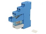 Releu intermediar SPDT 24VDC 16A pentru șină DIN, Finder
