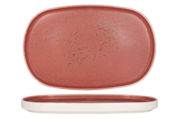 Rinart Placa de service - Rosa - Por&Aring;&pound;elan - 34 cm - set de 2