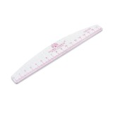 Pilă pentru unghii cu riglă, 120/150, pink, 1 buc