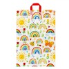 Sacosa Cadou, No Brand, Curcubeu Fluturi Inimi, Multicolor, 50x10x70cm, Oem