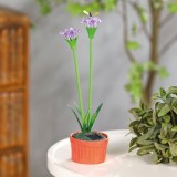 Floare colorata solara - 8 x 8 x 32 cm - 10 LED-uri alb cald - violet Best CarHome, Garden Of Eden