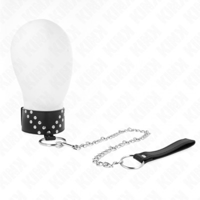 KINK - NECKLACE WITH BELT 65 CM WITH V RIVET ADJUSTABLE 36-43 CM X 5 CM foto