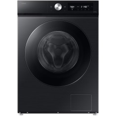 Masina de spalat rufe cu uscator Samsung Bespoke AI WD90DB7B85GBU4, 9 kg, 1400 RPM, AI Wash, AI Ecobubble, Clasa A/D, Negru