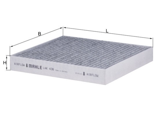 MAHLE LAK 436 Filtru, aer habitaclu