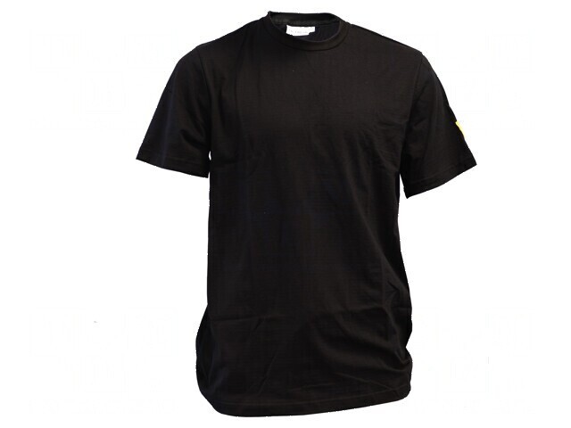 Tricou ESD S bumbac conductiv negru