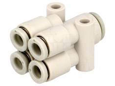Racord Push-In Polipropilenă 4mm x 6mm 1-10bar