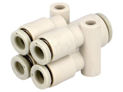 Racord Push-In Polipropilenă 4mm x 6mm 1-10bar foto