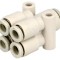 Racord Push-In Polipropilenă 4mm x 6mm 1-10bar