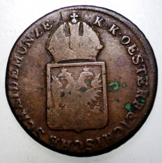 7.561 AUSTRIA 1 EIN KREUZER 1816 S EXCENTRICA foto