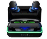 Casti True Wireless Rebel SN-E10, Bluetooth, Touch Control, Functie PowerBank Negru SLU0062