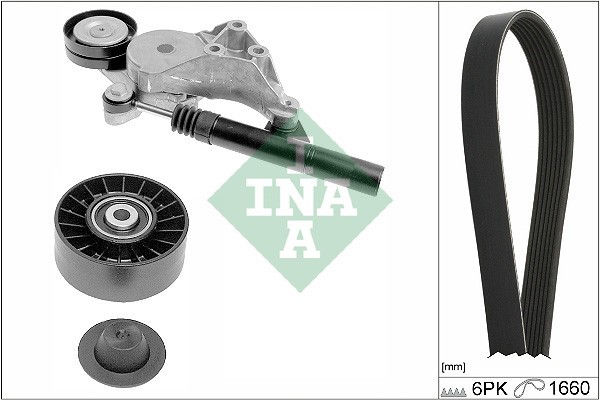 INA 529 0471 10 Set curea transmisie cu caneluri