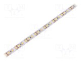 Bandă LED alb cald 2835 WISVA OPTOELECTRONICS, 120 LED/m, 10mm PCB, IP20, 24W/m