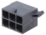 Conector MOLEX Mega-Fit 6 pini drept 600V cod 76829-0006