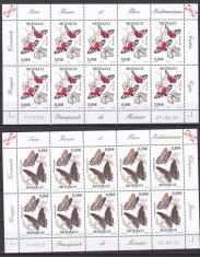 Monaco 2002 fauna fluturi MI 2573/2578 kleib. MNH