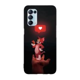 Husa compatibila cu Oppo A55, Viceversa, model Lovely Tom and Jerry, Silicon, TPU, Transparent, Carcasa