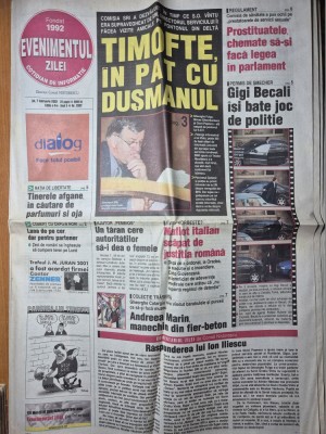 ziarul evenimentul zilei 7 februarie 2002 foto