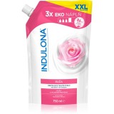 Indulona Rose Săpun lichid pentru m&acirc;ini rezervă 750 ml