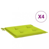 Perne scaune gradina 4 buc. verde 40x40x4 cm tesatura Oxford