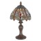 Lampa Tiffany din bronz cu decoratiuni colorate TA-122